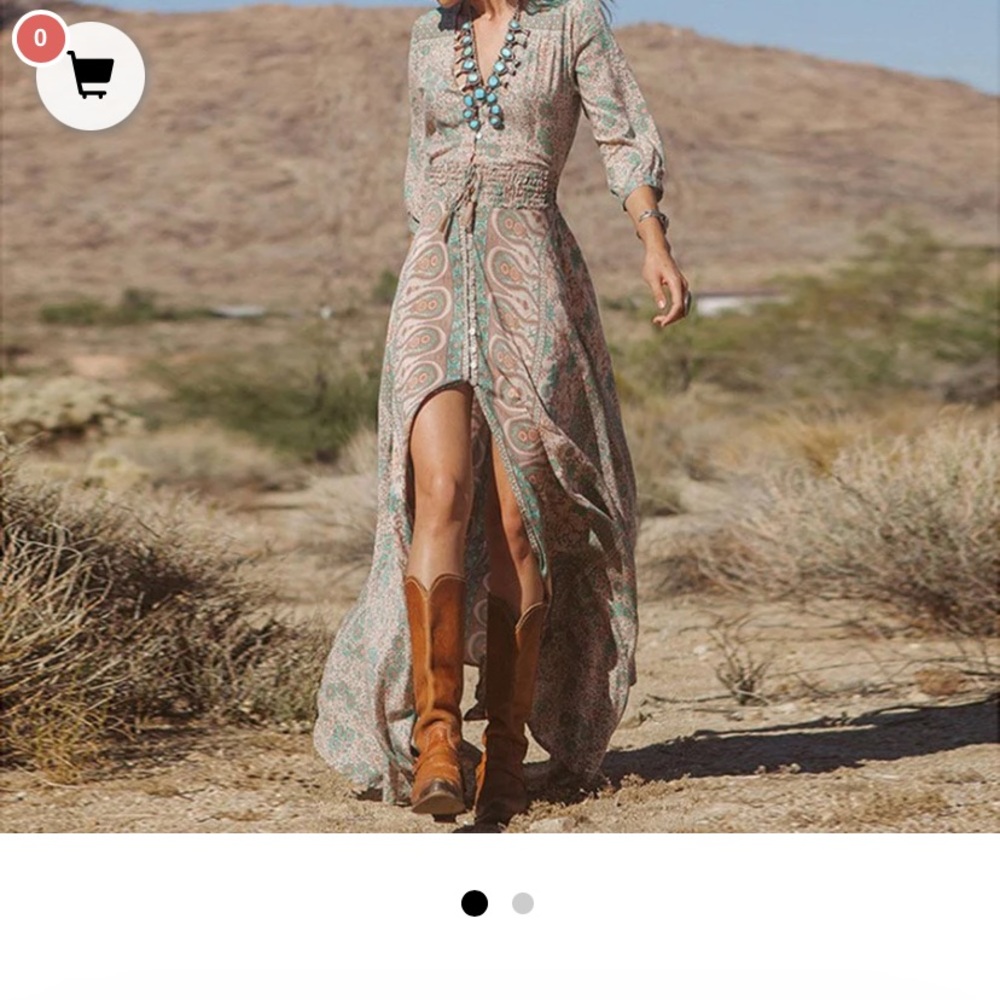 Western Dress-BoHo Beach Hut Dress